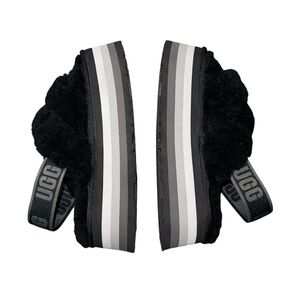 UGG Disco Knot Black slide women size 8